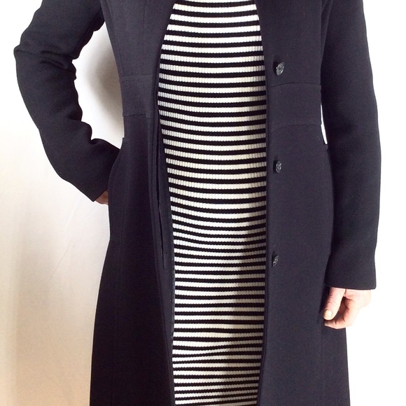 J. Crew Jackets & Coats Vintage J Crew Ladies Long Black Wool Coat